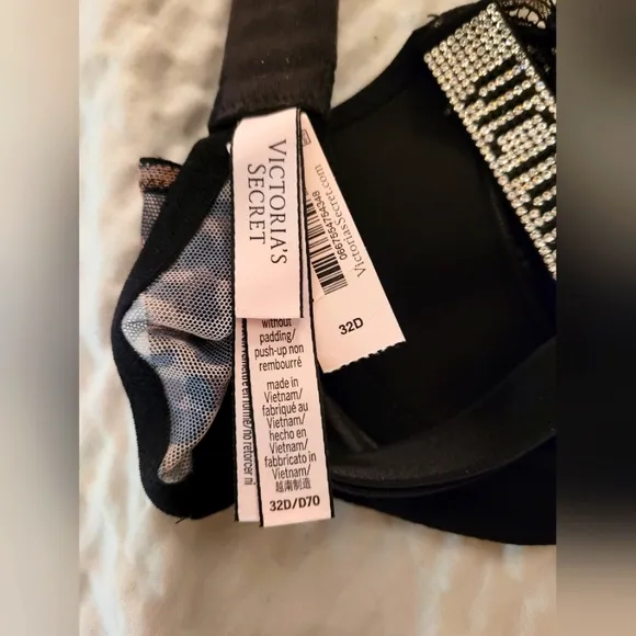 🐆 VS Very Sexy Shine Strap Wicked Unlined Lace Cup Balconette Bra 🐆