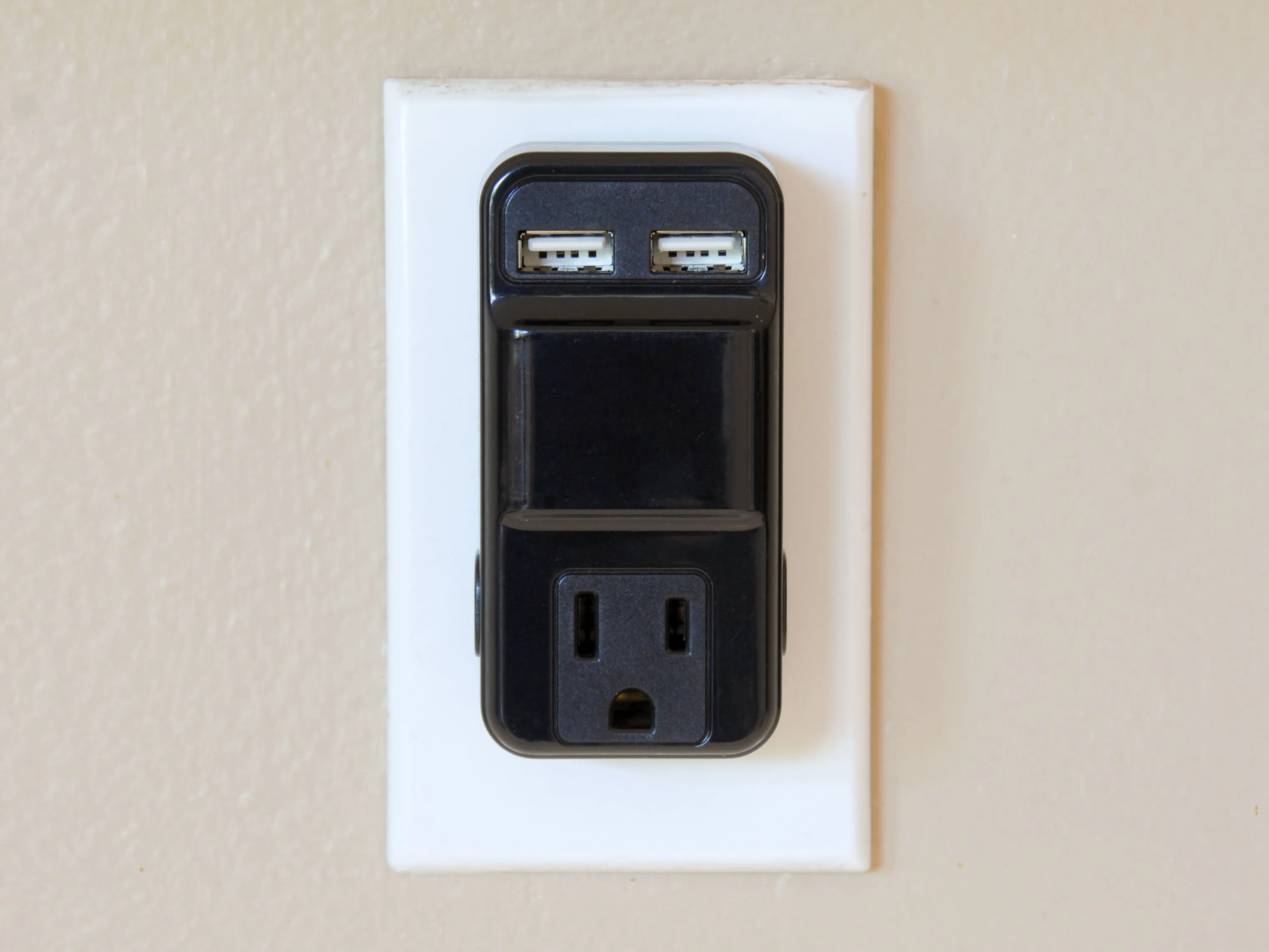 1, 3, and 4 Outlet USB Adapters- Black or White