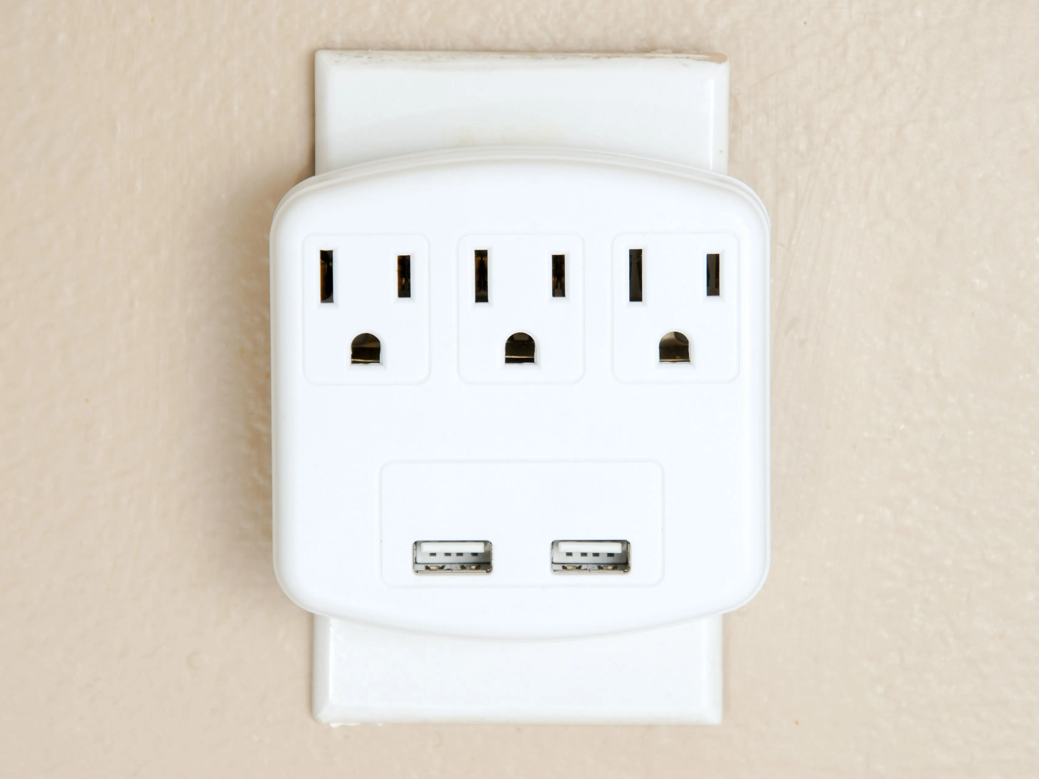 1, 3, and 4 Outlet USB Adapters- Black or White
