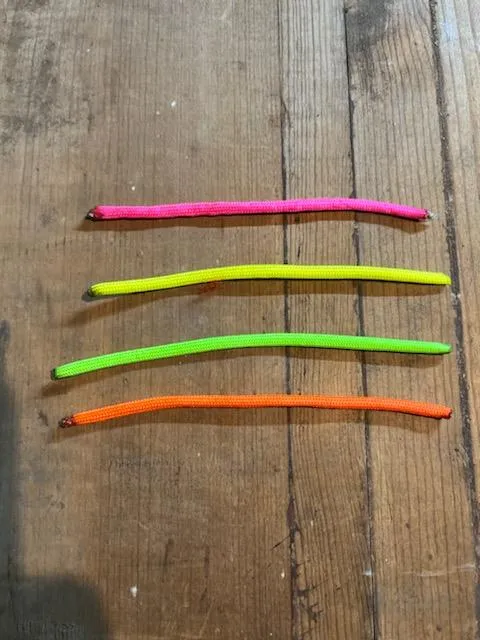10 Loop Flat Braid Custom Game Tote-Strap with brass ring "Pink Primary Color"