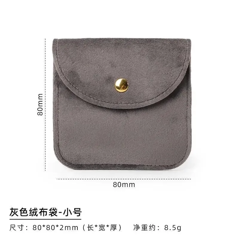 10 Pcs Jewelry Organizer Velvet Bag Necklace Ring Bracelet Protection Pouch Green Blue Pink Beige  Soft Pocket Jewellery Bag