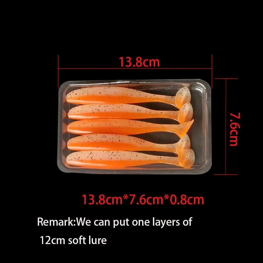 100 pcs/lot Packing bag plastic bag PVC blister package for fishing lure
