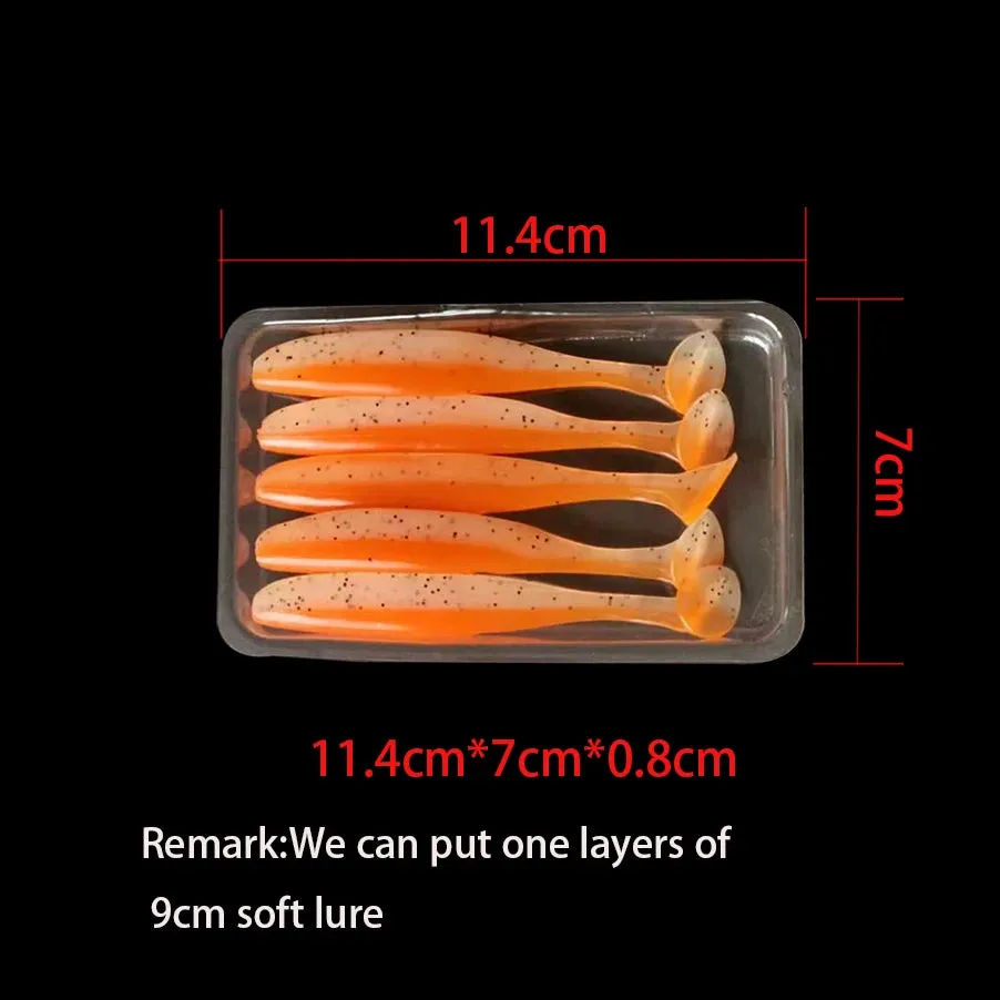 100 pcs/lot Packing bag plastic bag PVC blister package for fishing lure