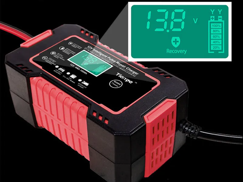 12V Motorcycle Car Battery Charger