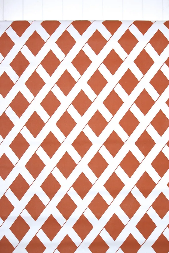 1970s Geometric Vinyl Vintage Wallpaper