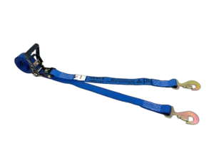 2" x 13' Heavy Duty Ratchet Strap w/ Flat Snap Hooks