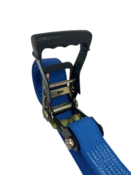 2" x 13' Heavy Duty Ratchet Strap w/ Flat Snap Hooks
