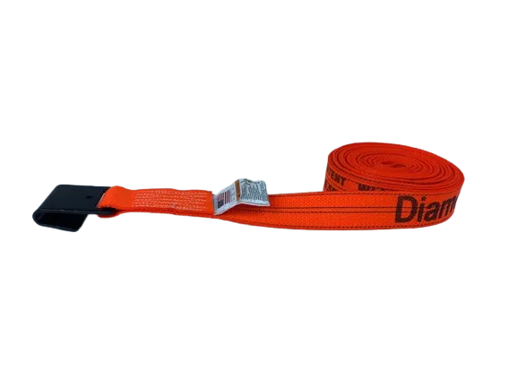 2" x 30' Diamond Weave Strap with Flat Hook