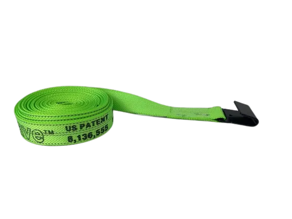 2" x 30' Diamond Weave Strap with Flat Hook