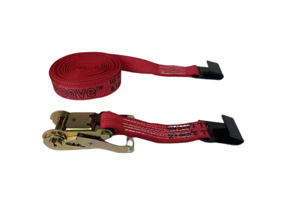 2" x 40' Diamond Weave Ratchet Assembly with Flat Hook