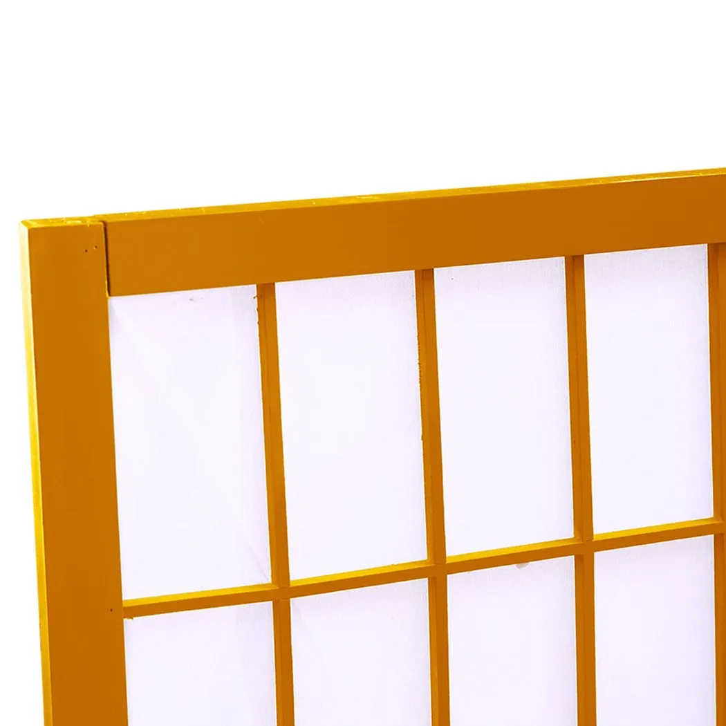 3 Panel Free Standing Foldable  Room Divider Privacy Screen  Wood Frame