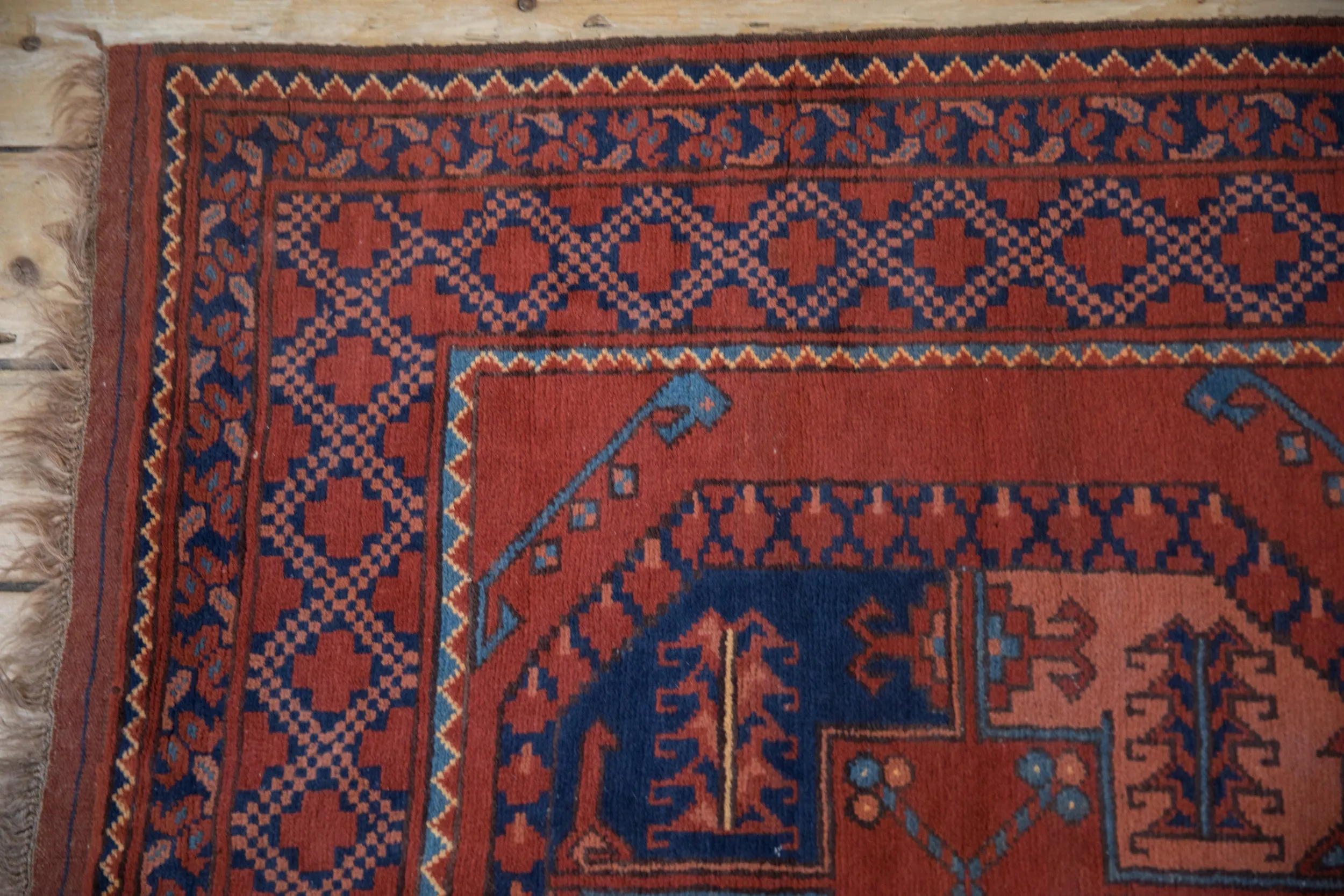 3.5x5 Vintage Pakistani Ersari Design Rug