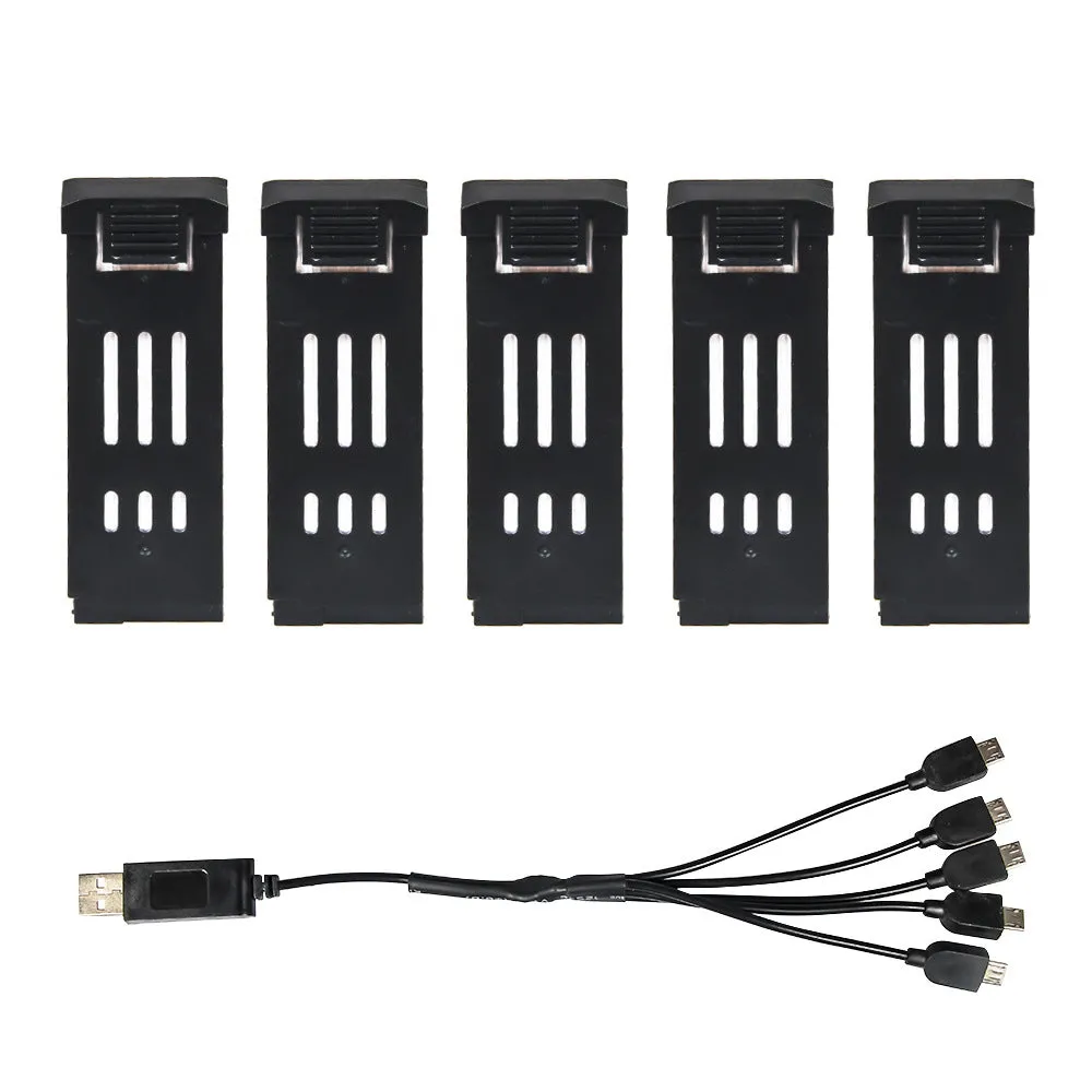 3.7V 1200mAh Lipo Battery with Charger Units Cable For E58 JY019 RC Drone Spare Parts Replace Rechargeable Batteries Separate charging cable