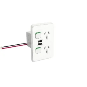 392USB Double USB Power Point