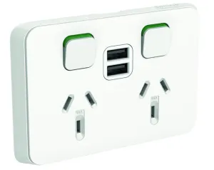 395USB Double USB Power Point