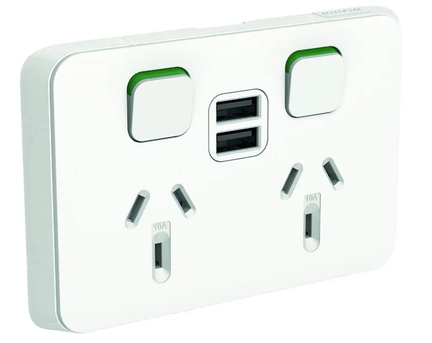 395USB Double USB Power Point