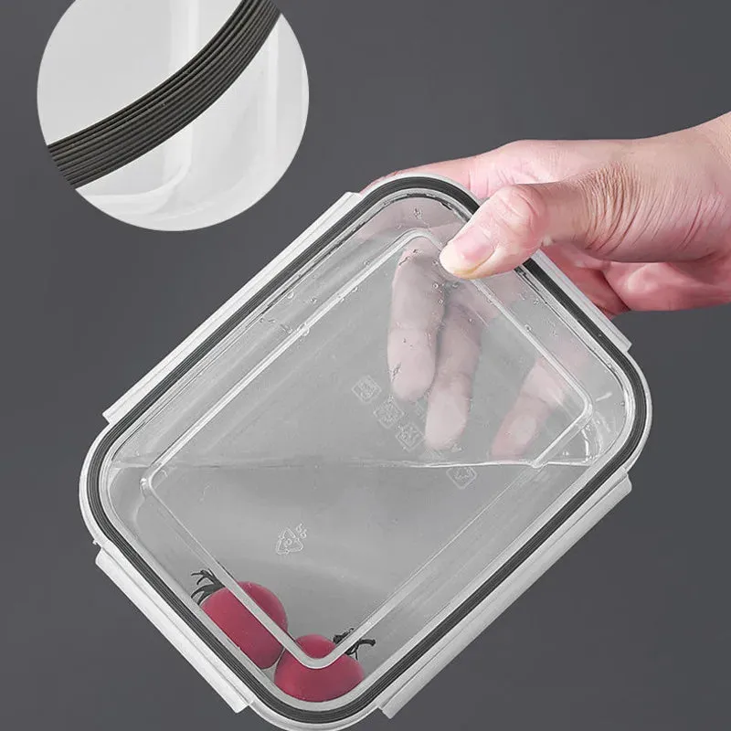 3pcs Fridge Organizer Containers Fresh Vegetable Fruit Drain Basket Refrigerator Storage Box With Lid Kitchen Tools Accessories