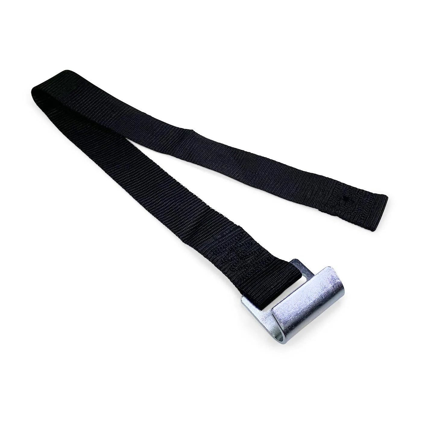 48mm Black Bottom Strap with Flat Hook