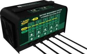 5 Bank Battery Charger and Maintainer, 12 or 6 Volt 4 AMP for Charging Automotive and Marine Batteries