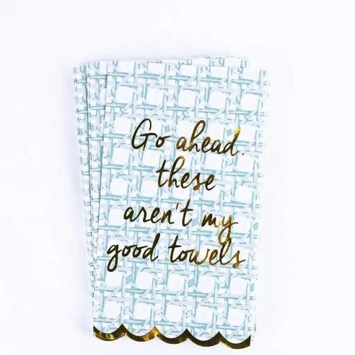 8 Oak Lane - Seafoam Paper Guest Towel Packs