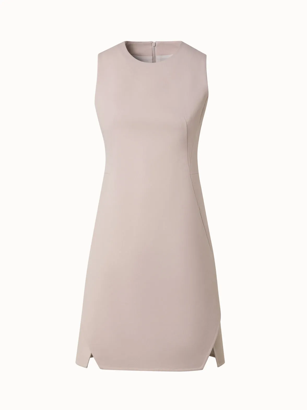 A-Line Cotton Double-Face Sheath Dress