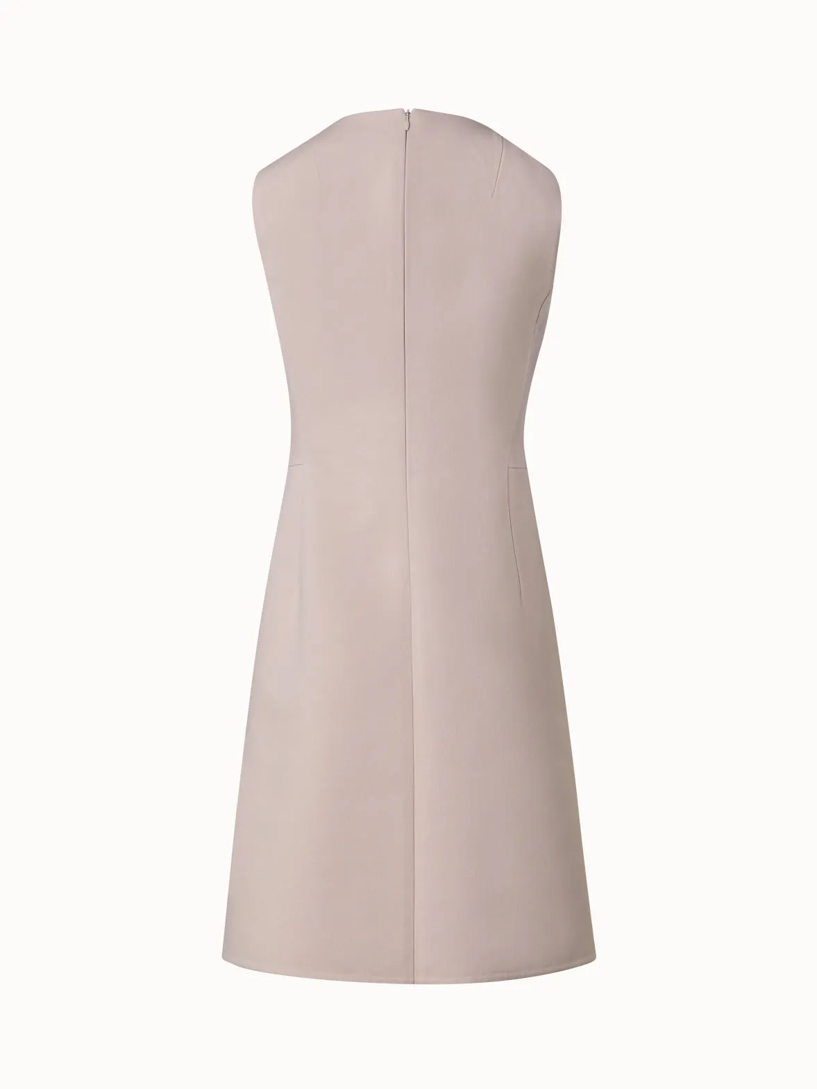 A-Line Cotton Double-Face Sheath Dress