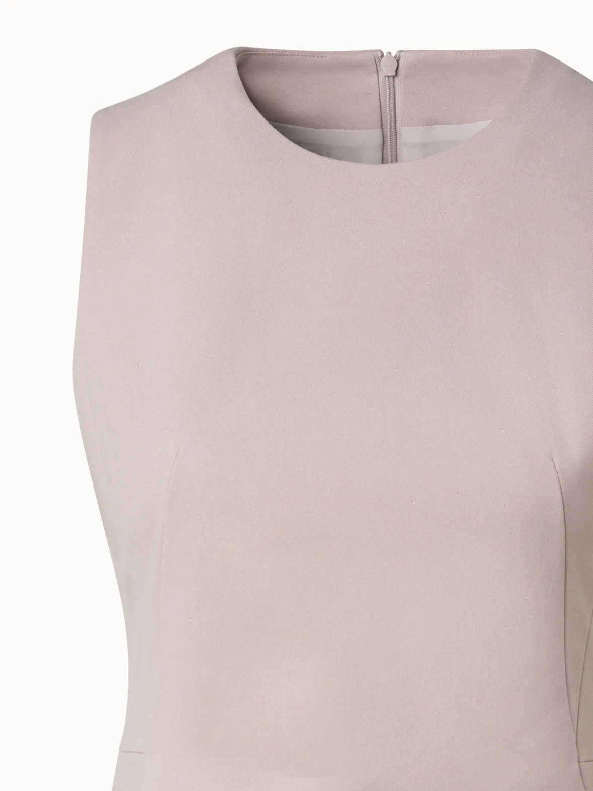 A-Line Cotton Double-Face Sheath Dress