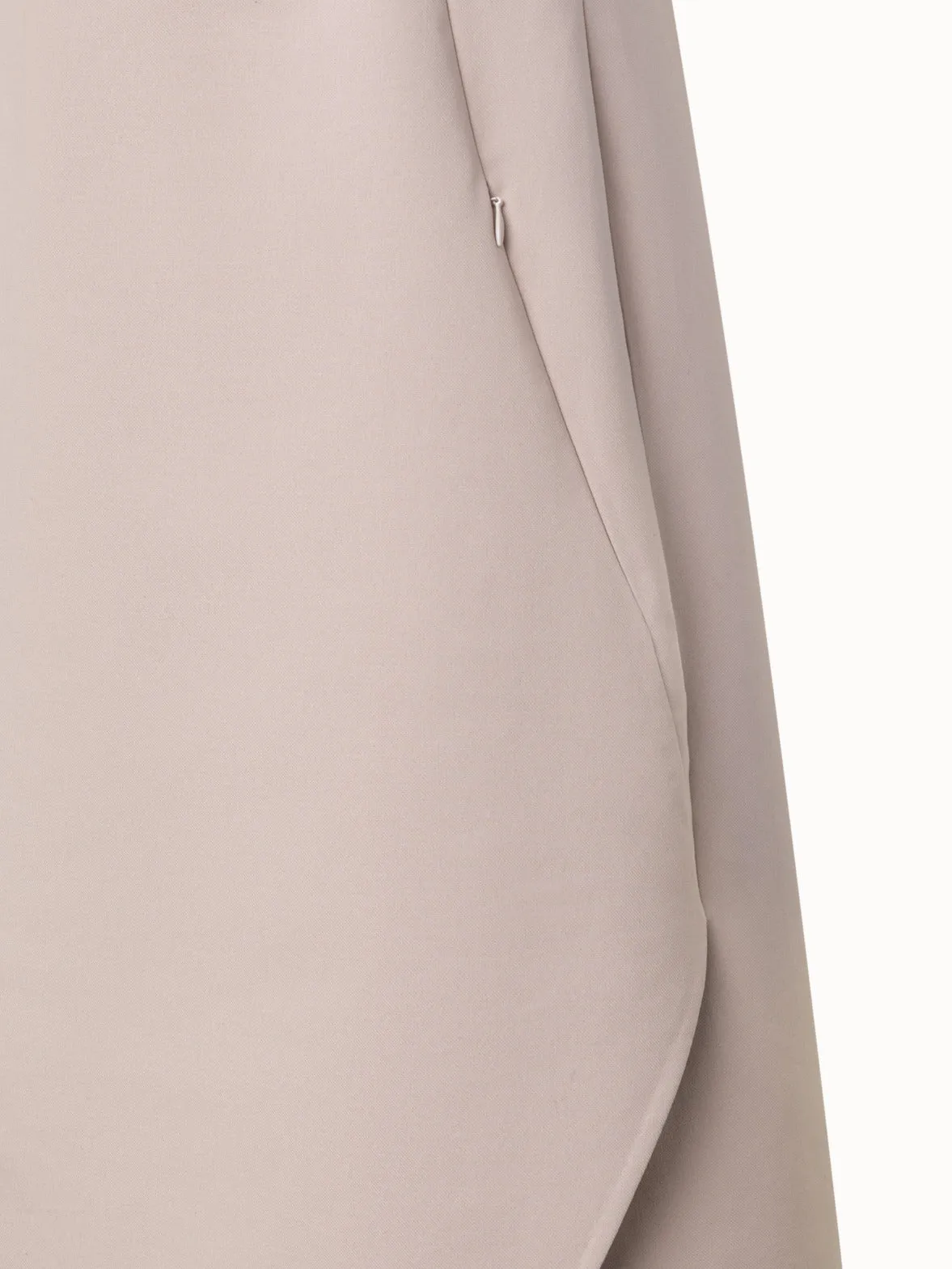 A-Line Cotton Double-Face Sheath Dress