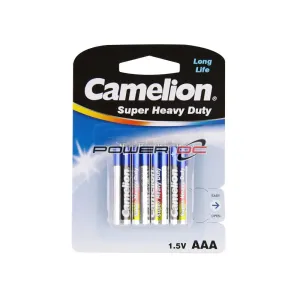 Aaa Battery 4 Pack - Super Heavy Duty