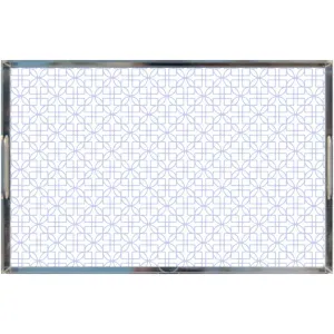 Acrylic Tray - D&D Lattice Blue