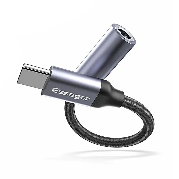 Adapter AUX Mini Jack do USB-C z DAC - Essager