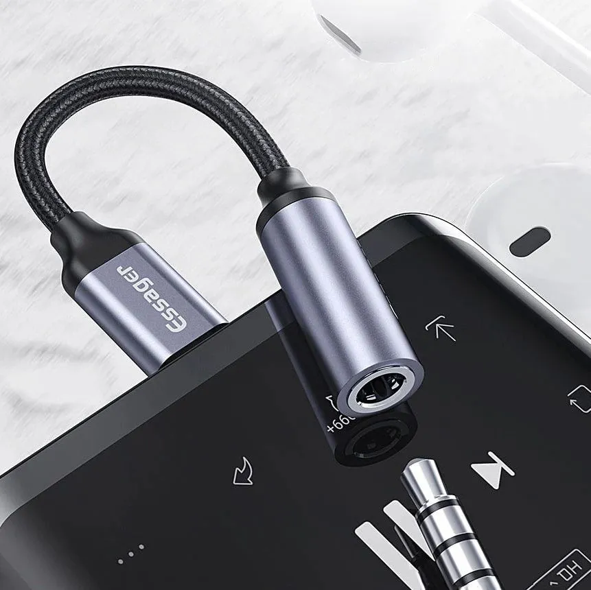 Adapter AUX Mini Jack do USB-C z DAC - Essager