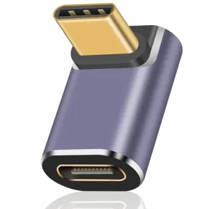 Adapter USB-C do USB-C Kątowy 90° - 40Gbps V3