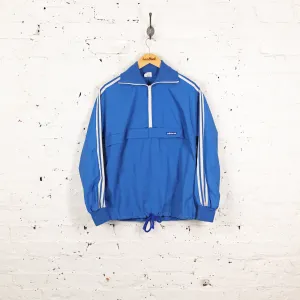 Adidas 1/4 80s Zip Tracksuit Top Jacket - Blue - XS