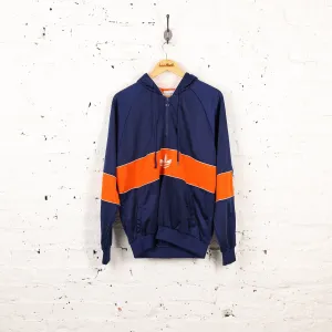 Adidas 1/4 Zip Hoodie Tracksuit Top - Blue - M