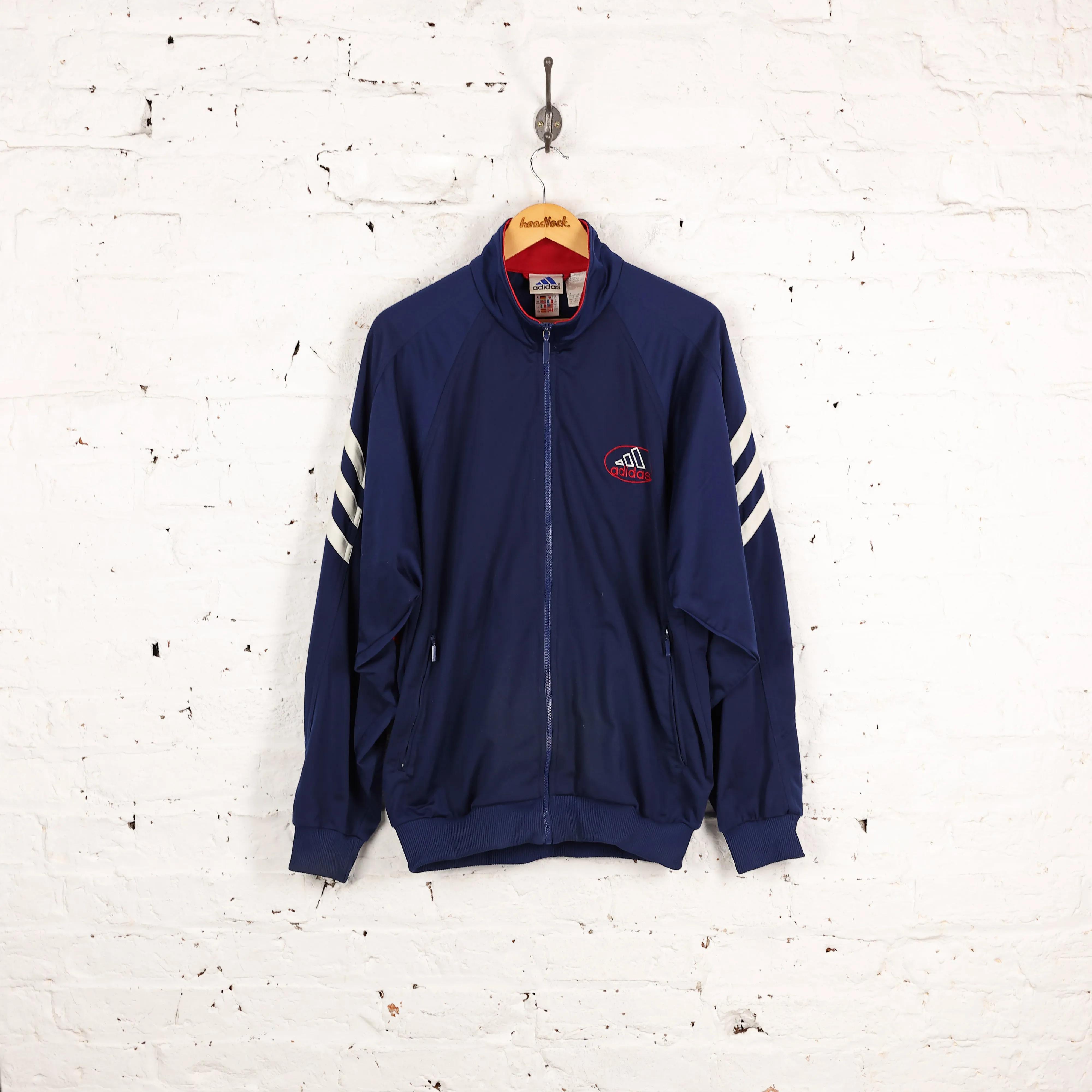 Adidas 90s Tracksuit Top Jacket - Blue - L
