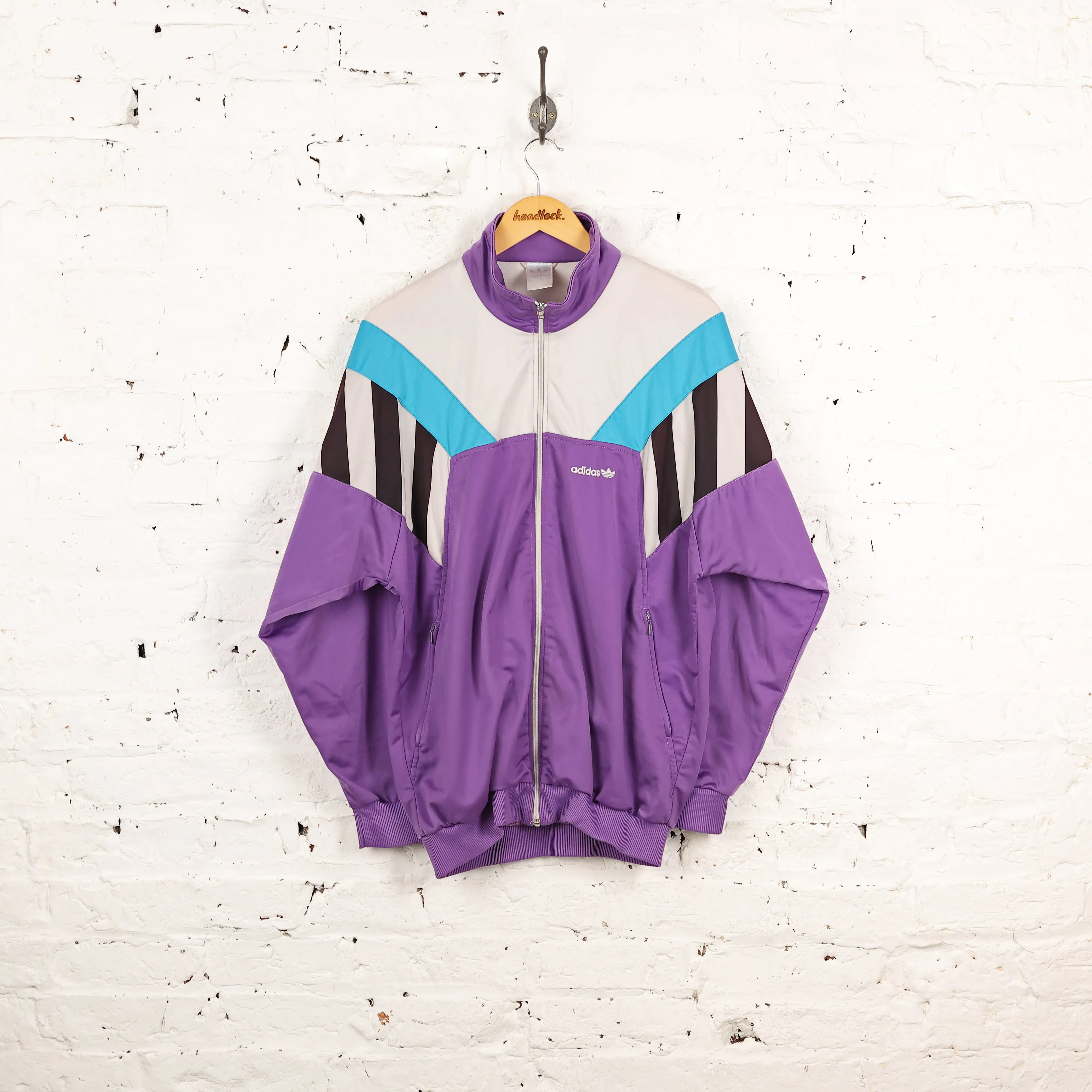 Adidas 90s Tracksuit Top Jacket - Purple - M