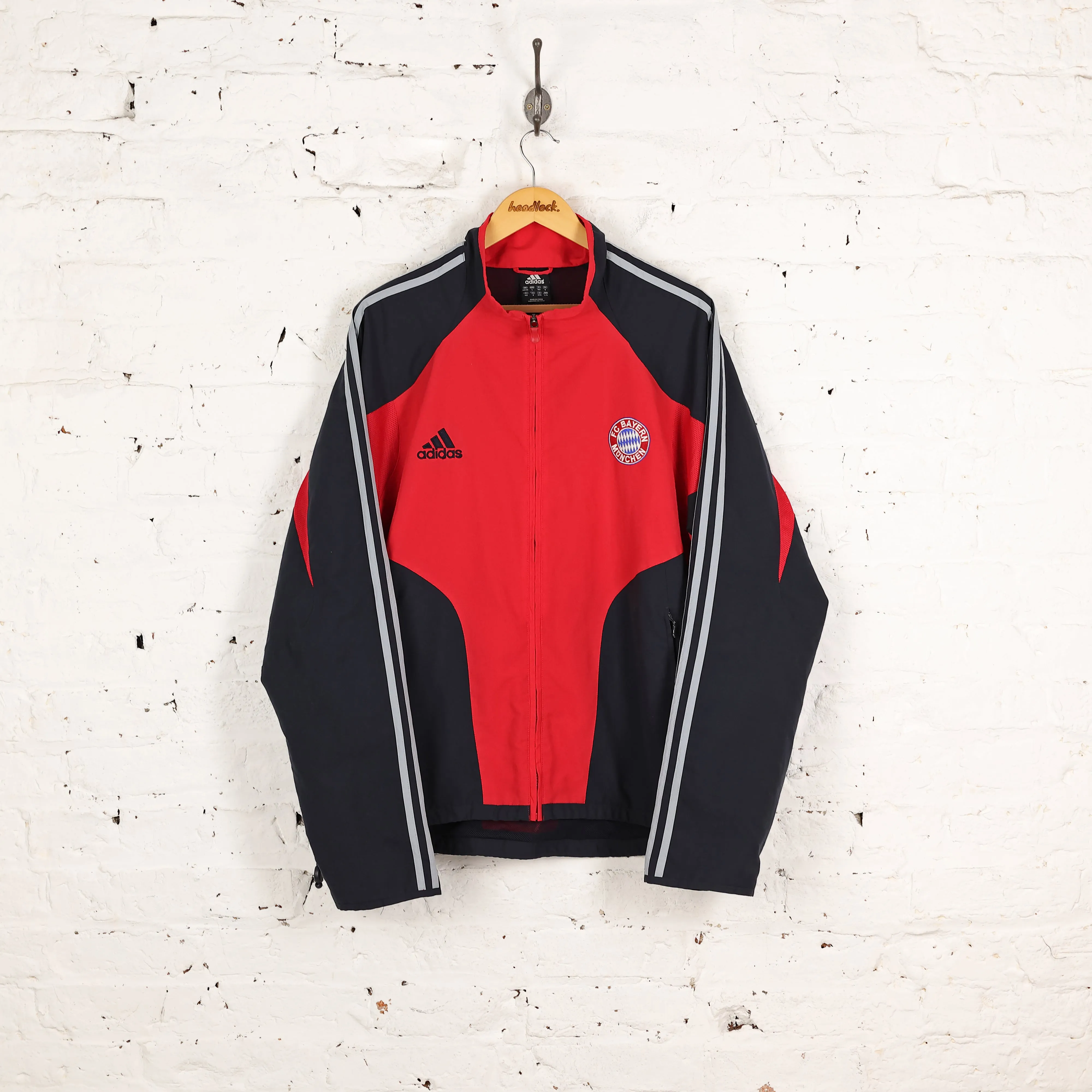 Adidas Bayern Munich Tracksuit Top Jacket - Red - L