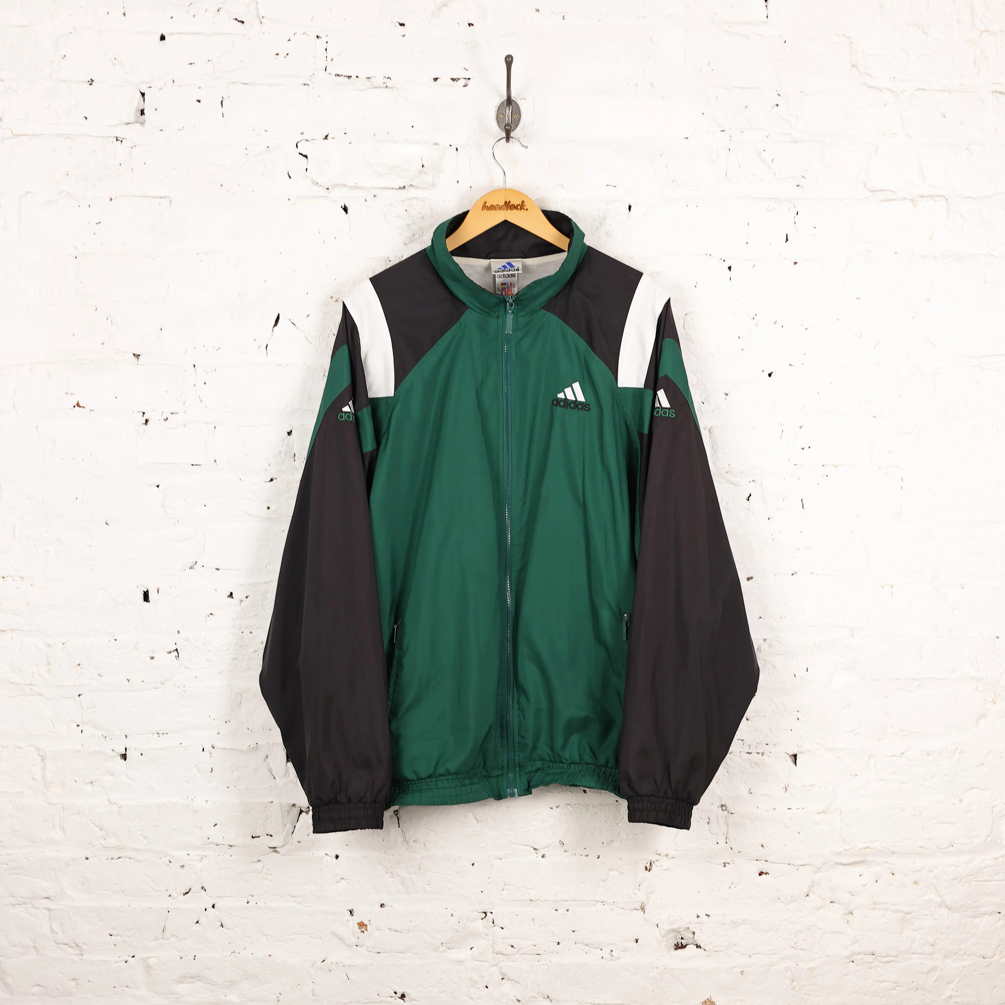 Adidas Shell Tracksuit Top Jacket - Green - XL
