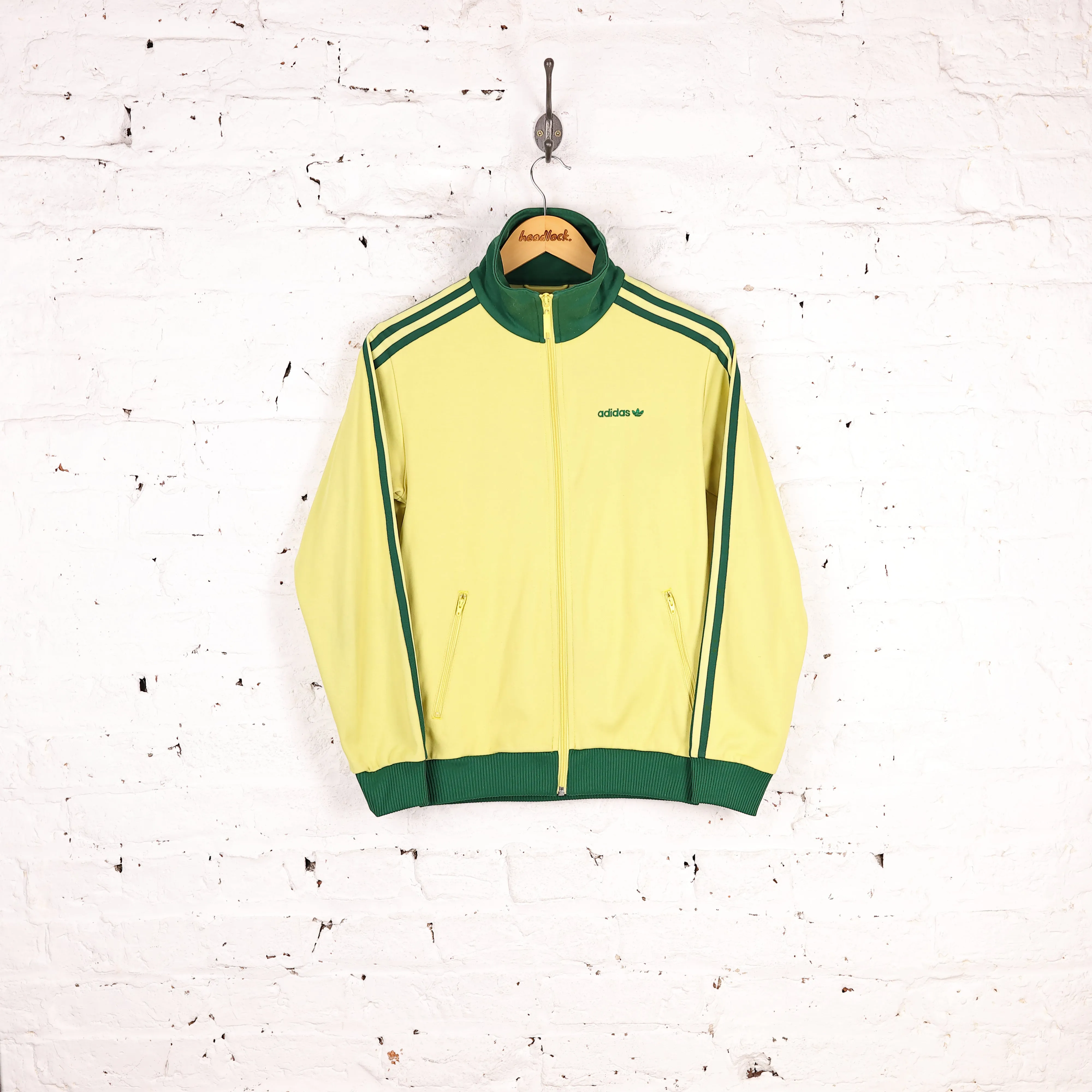 Adidas Trefoil Tracksuit Top Jacket - Yellow - XS