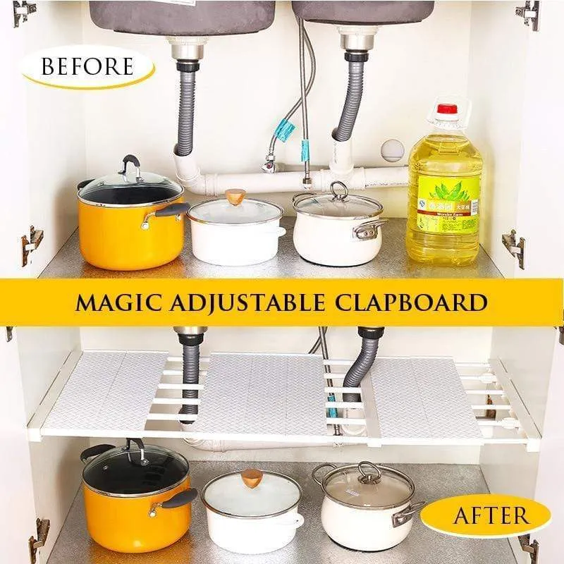 Adjustable Organizer Storage Shelf Wall Mounted
