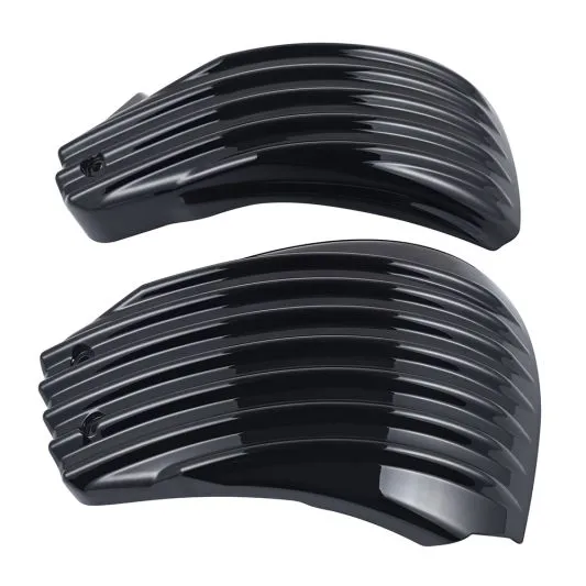 Advanblack Color Matched Ribbed Side Battery Cover for M8 Harley Softail