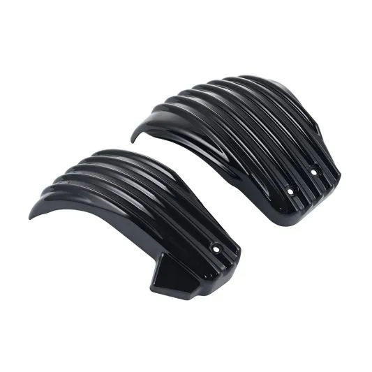 Advanblack Color Matched Ribbed Side Battery Cover for M8 Harley Softail