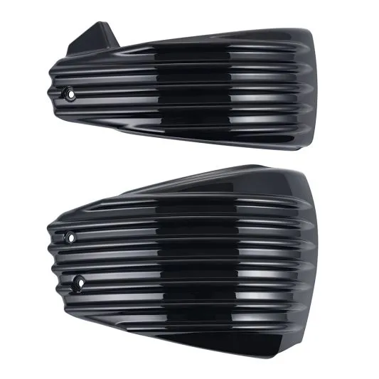 Advanblack Color Matched Ribbed Side Battery Cover for M8 Harley Softail