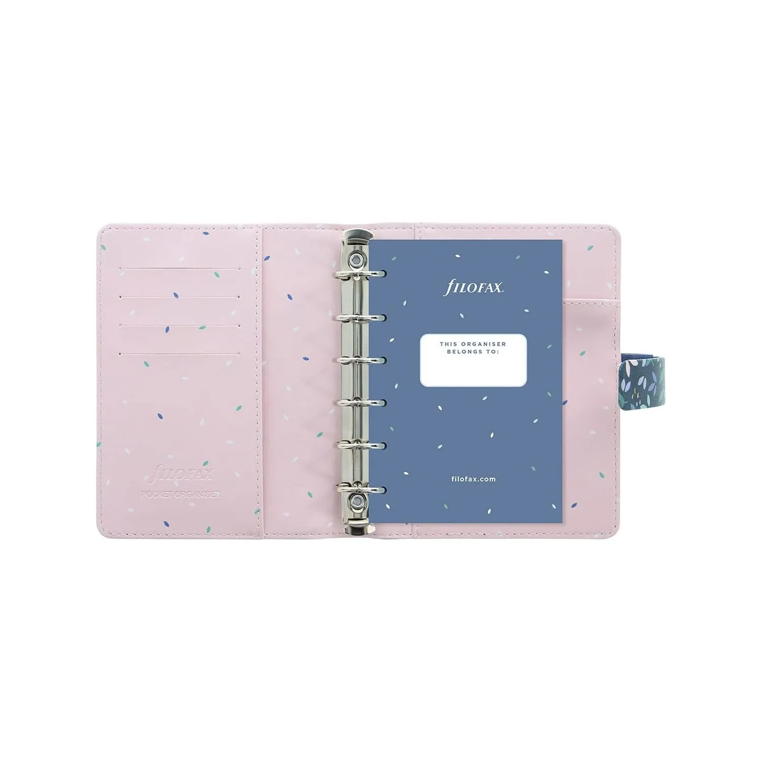 Agenda Organizer Tascabile Filofax Non Datato Garden Blu
