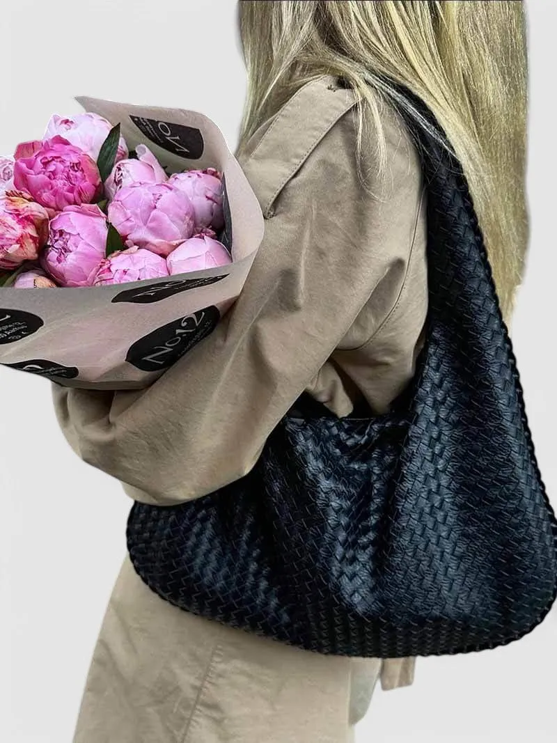 Alexa - Woven Hobo Bag