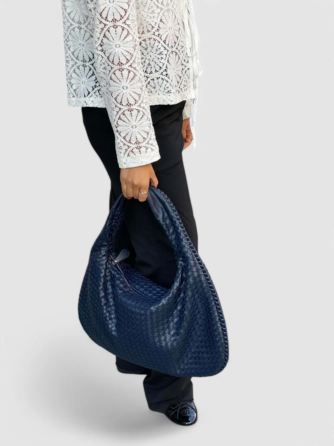 Alexa - Woven Hobo Bag