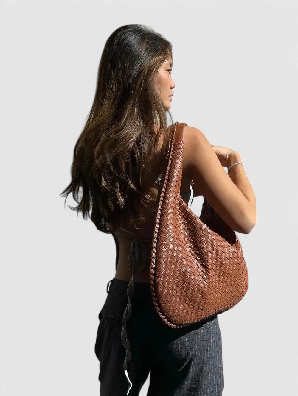 Alexa - Woven Hobo Bag