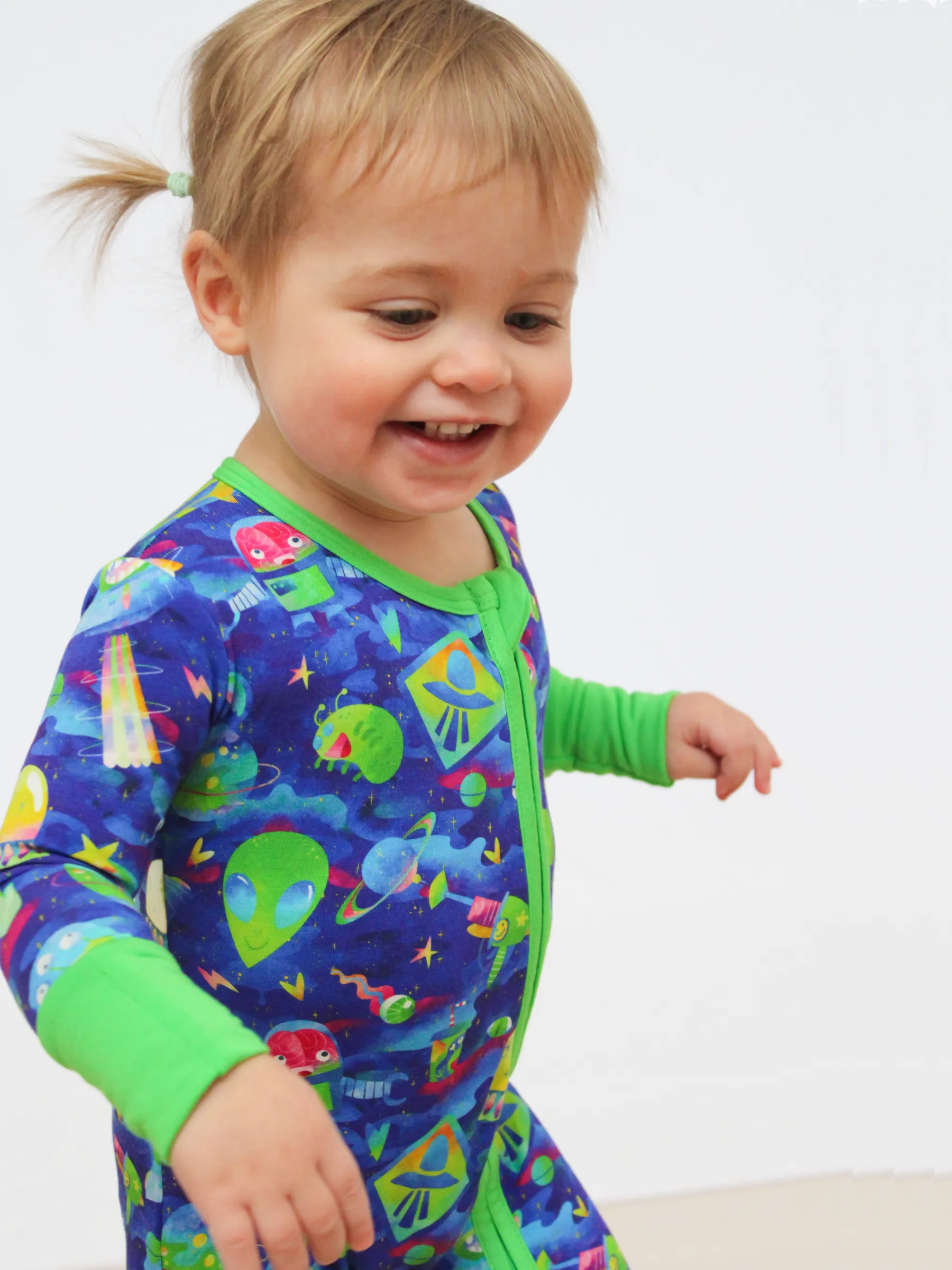 Aliens Zip Romper