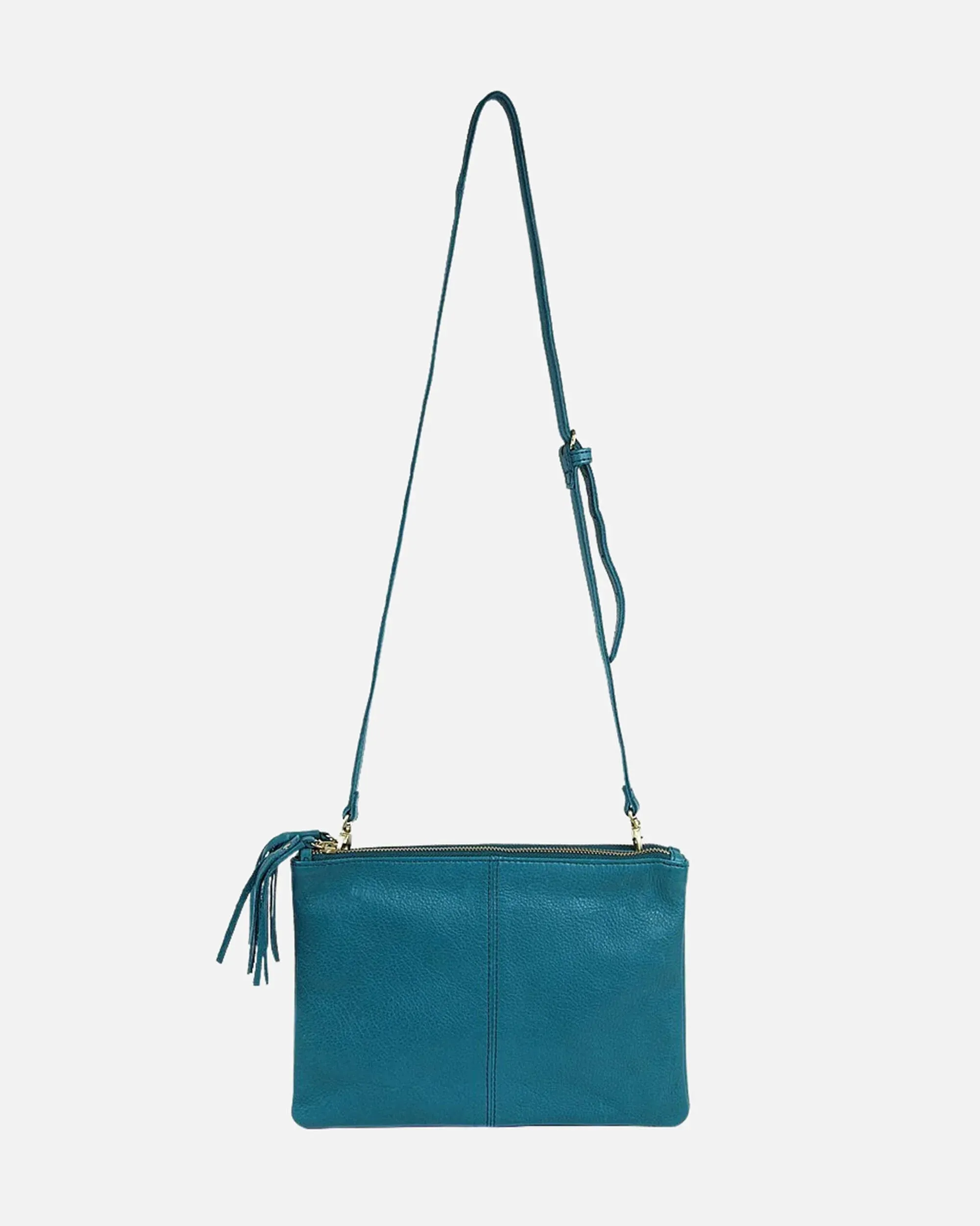 Alles | Leather Crossbody Bag Double Zipper